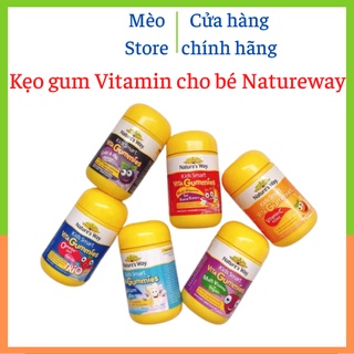 Vita Gummies Nature's Way Kẹo gum bổ sung vitamin cho bé - 60 viên - Hàng nội địa Úc có tem chemist
