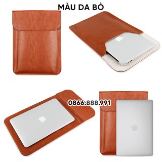 Bao Da, Túi Da Bảo Vệ Macbook Có Nắp