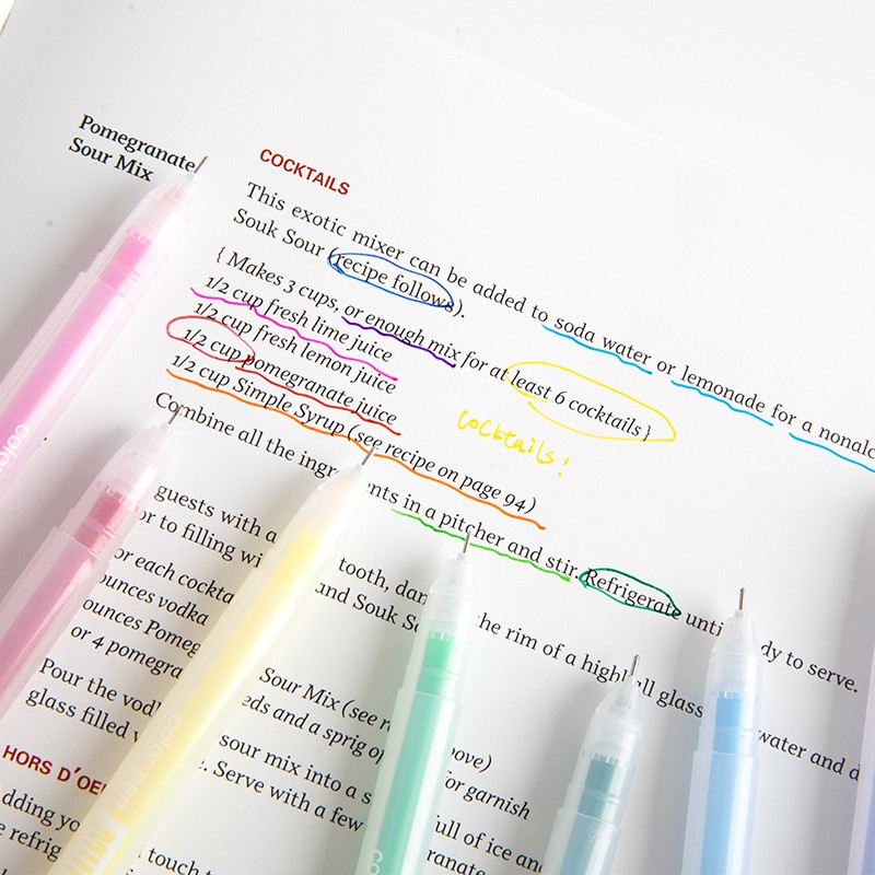 Bút gel nhiều màu Take Note từ vựng tiện dụng A01 Taro Stationery