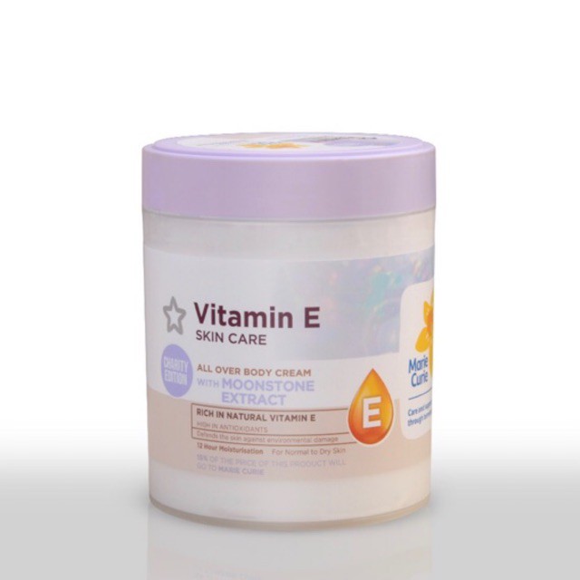 [TOP 1 SHOPEE] Kem dưỡng thể Superdrug Vitamin E Body Cream (Bill Anh)