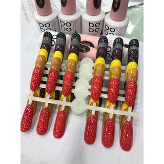 Sét Sơn Nứt BoBo Đẹp Sang Chảnh  (Sét 6 chai)