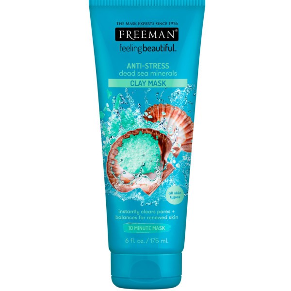(Cho mọi loại da) Mặt nạ đất sét giảm stress da từ khoáng chất biển Chết Freeman 175ml