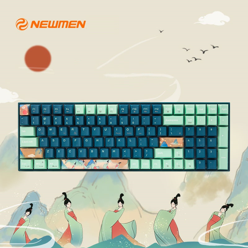Bộ key cap Newmen Cô Tiên - Mặt Trời - Mây & Núi for GM1000 - Hàng chính hãng