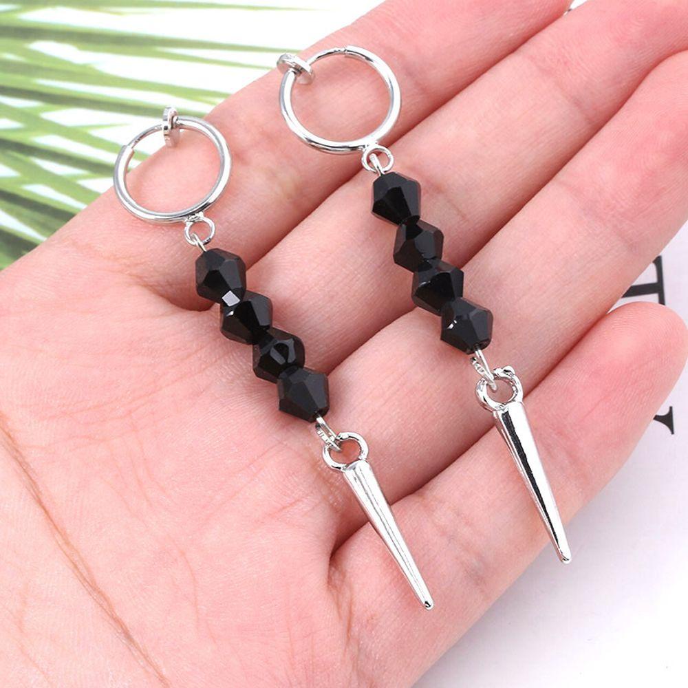 Khuyên Tai Hợp Kim Kẹp Chữ Stranger Things 1 Đơn Giản Độc Đáo Cho Nam