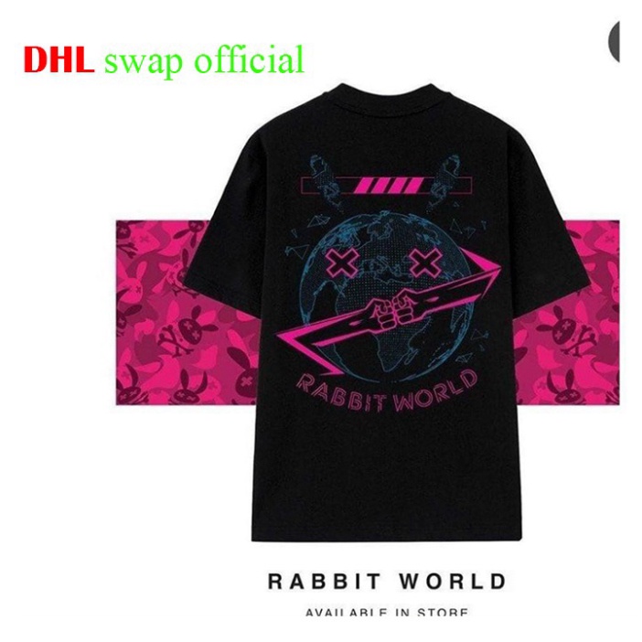 (Chuẩn) Áo Thun tay lỡ unisex DHL Swag phông nam nữ form rộng oversize phong cách ulzzang tee basic (ảnh thật)