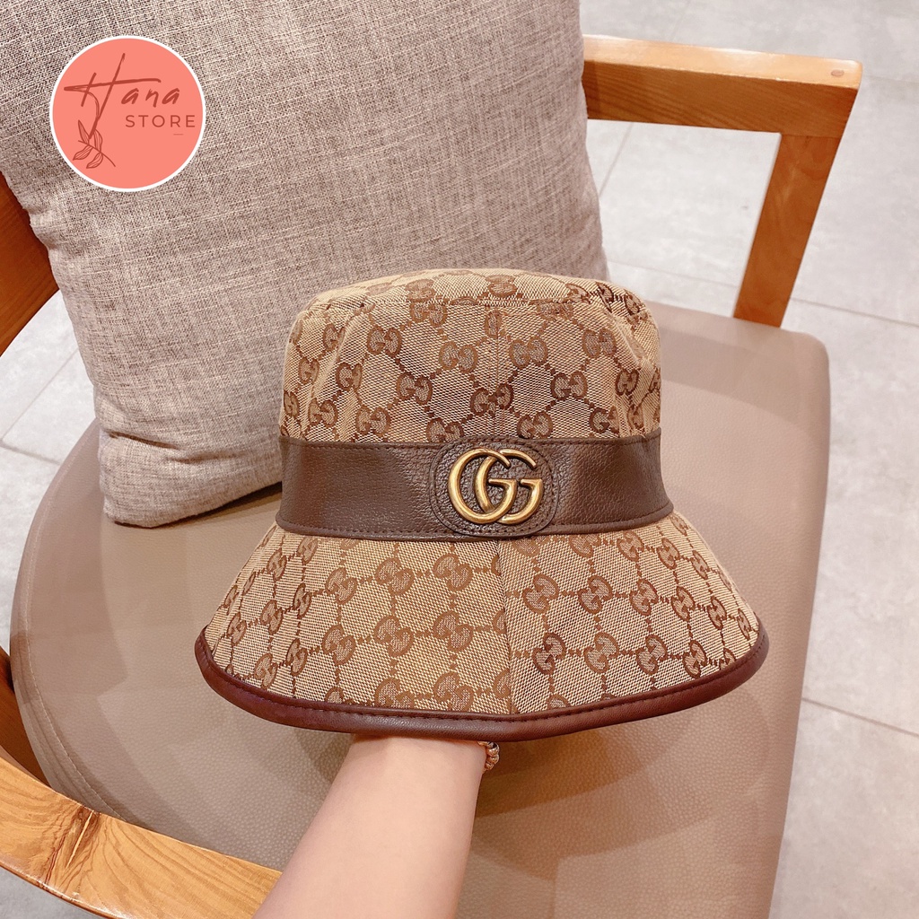 MŨ BUCKET GUCCI RETRO, HÀNG QUẢNG CHÂU 2 LỚP, MŨ DÀY ĐẸP, FULL TAG, LOGO ĐỒNG THỜI TRANG, MŨ PHÙ HỢP CẢ NAM VÀ NỮ