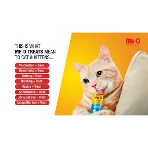 BÁNH THƯỞNG CHO MÈO Dạng kem Me-o Hương vị cá ngừ Gói 15g Xuất xứ Thái lan - Pet shop Uytinpro