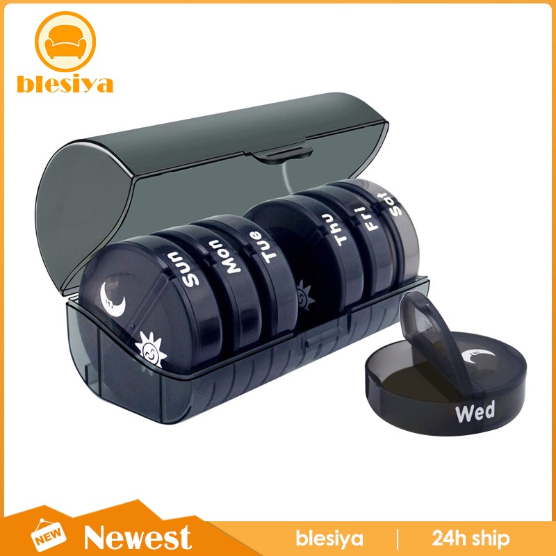 Hộp Đựng Thuốc Mini 7 Ngày Hai Lần Tiện Dụng Khi Đi Du Lịch Ốp