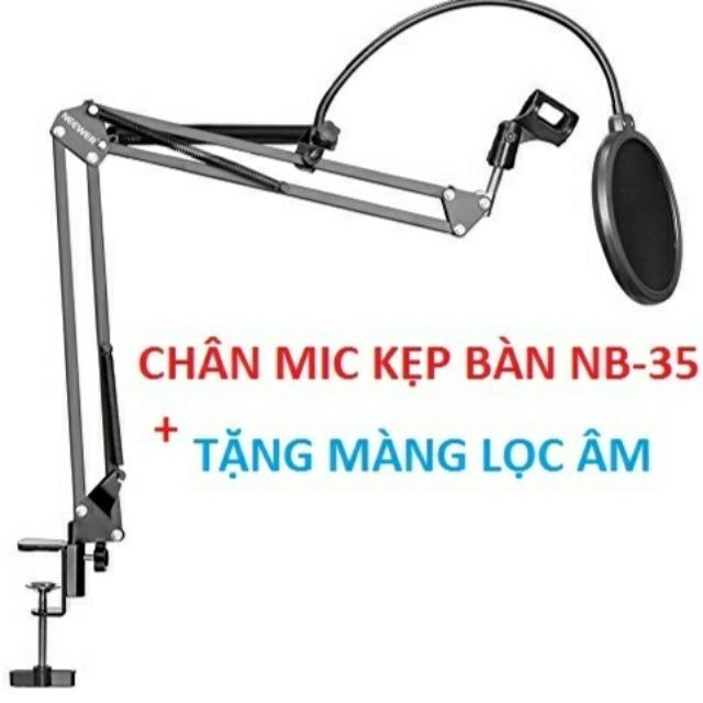 COMBO CHÂN KẸP MIC THU ÂM VÀ MÀNG LỌC MIC Giá Rẻ