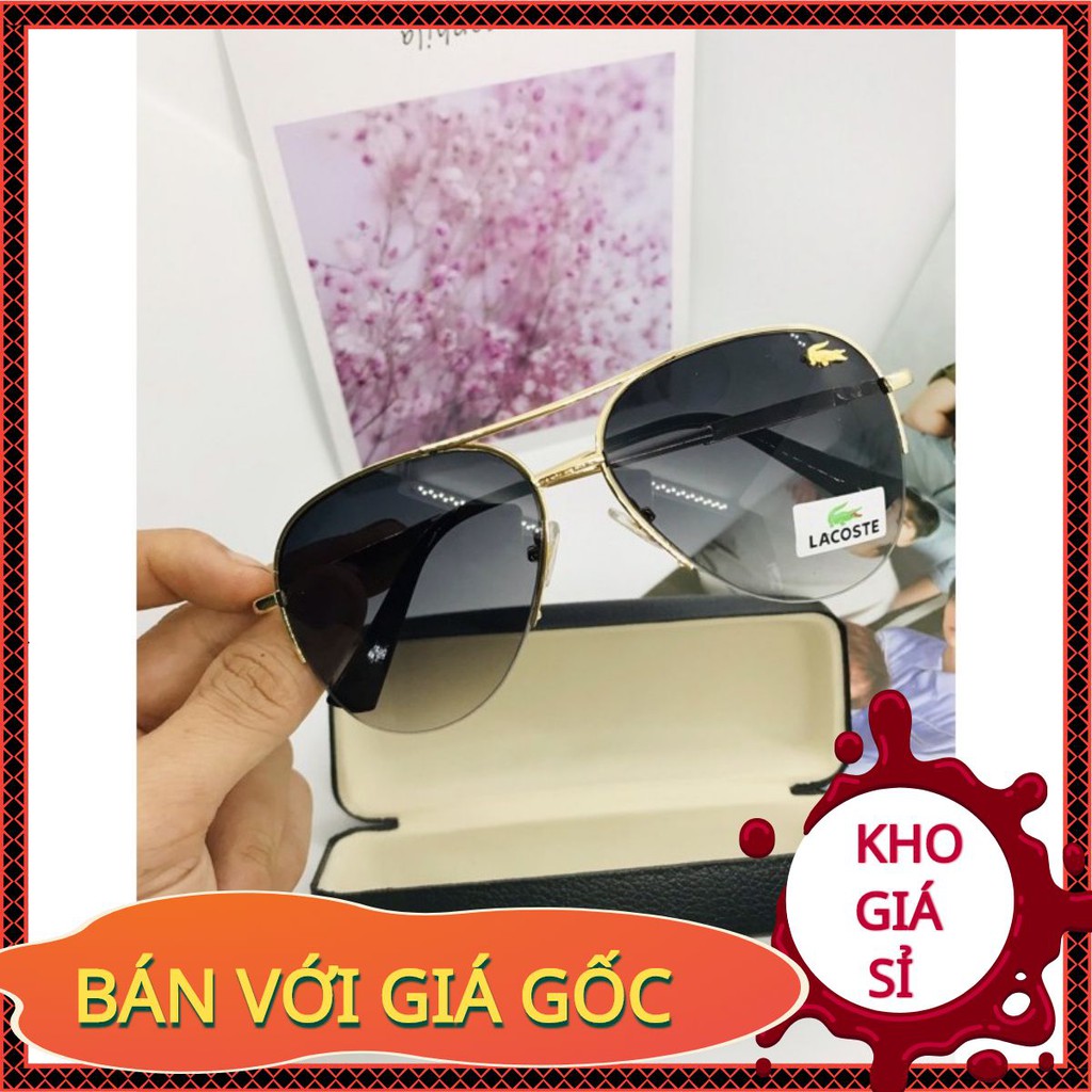 [Giá Gốc Kính thời trang chữ V 6035 đen gọng vàng Hàn Quốc - Kính Thời Trang Unisex