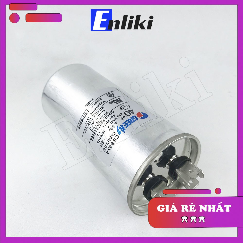 [Mã ELHACE giảm 4% đơn 300K] Tụ 40uF 450VAC CBB65A-1