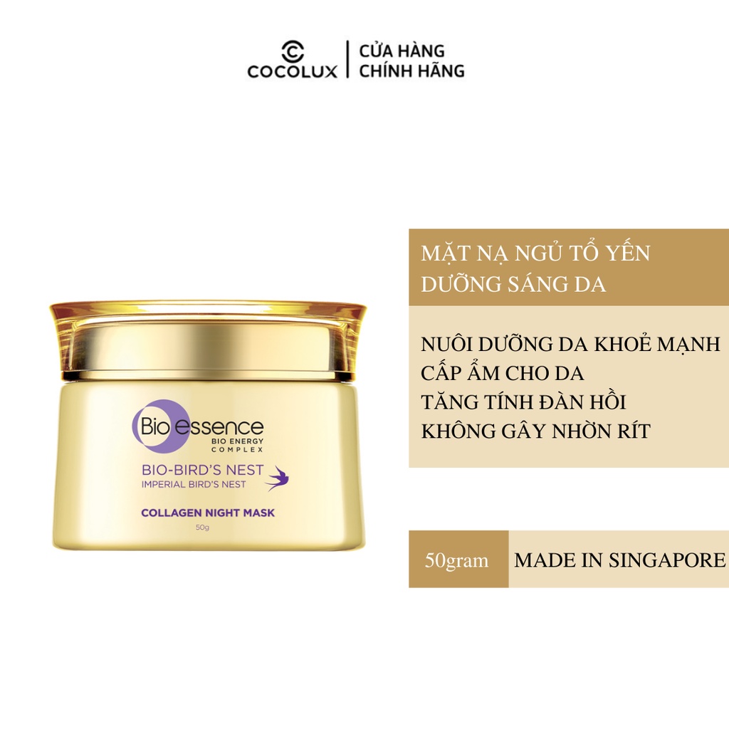 Mặt Nạ Ngủ Bio Essence Dưỡng Da Tinh Chất Tổ Yến 50g