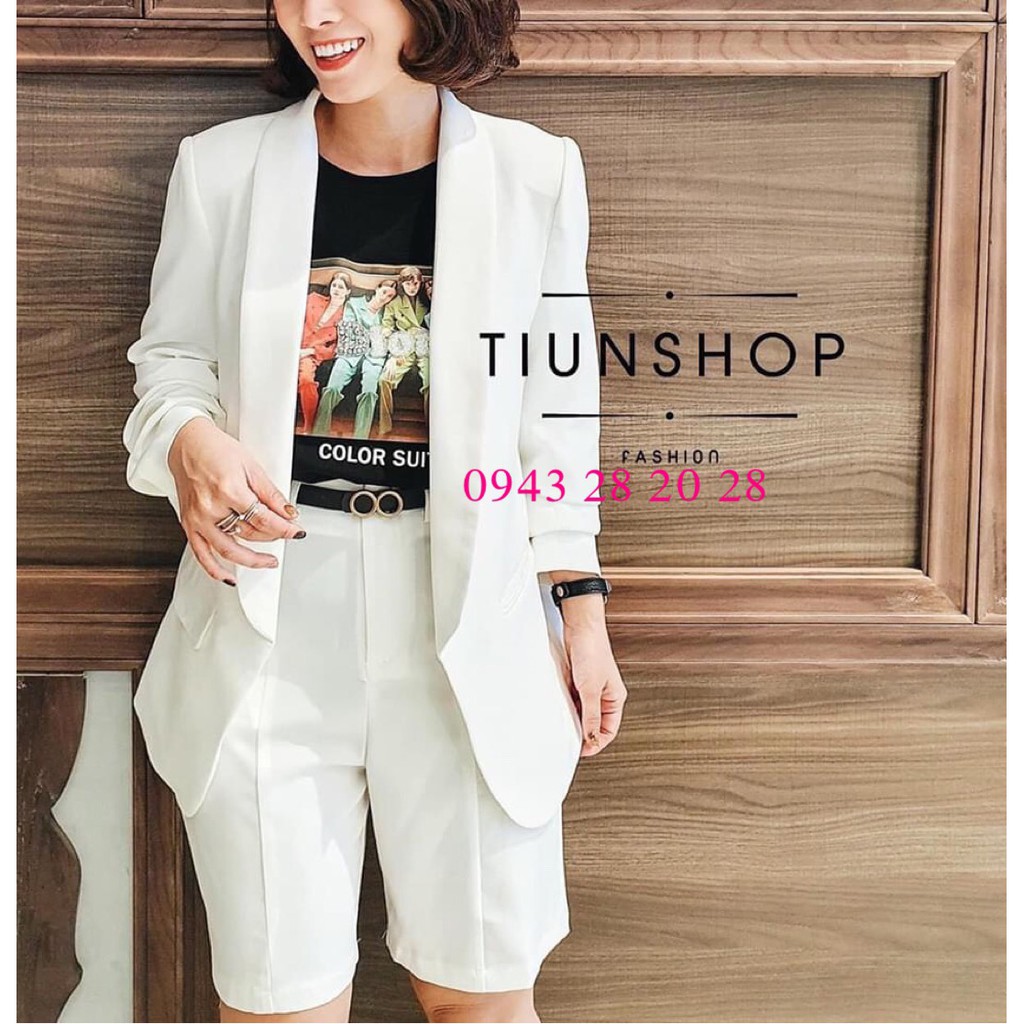 áo blazer vạt bầu thanh lịnh nhiều màu