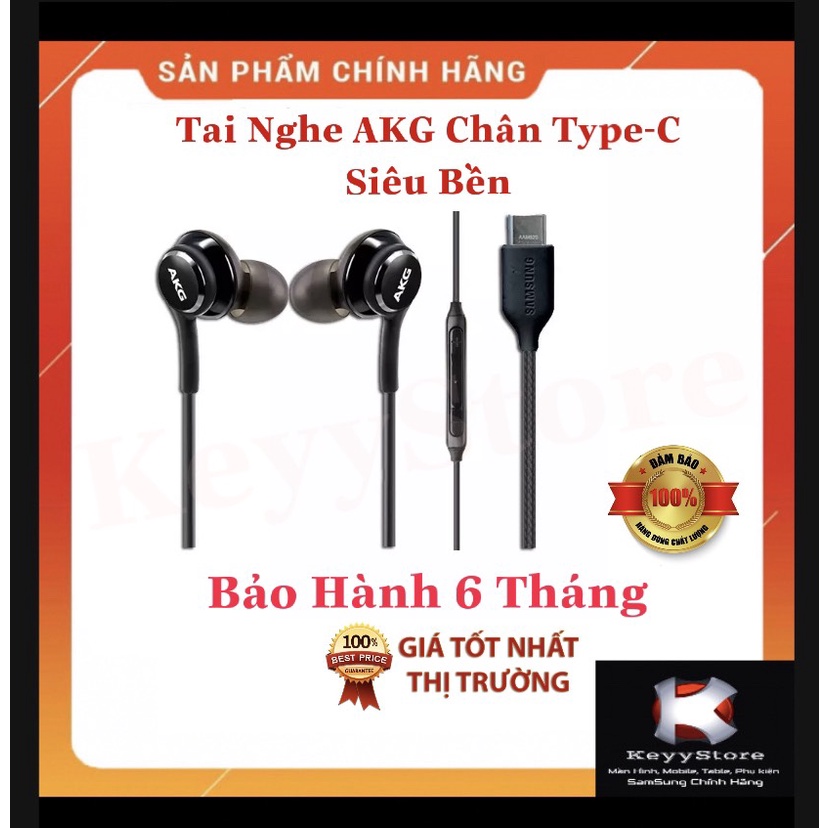 ❤️KeyyStore❤️ Tai nghe AKG Note 10 Note 20 S20 chân Type C Note 10 Plus S20 plus S20 Ultra Siêu Bền Âm Thanh Đỉnh Cao