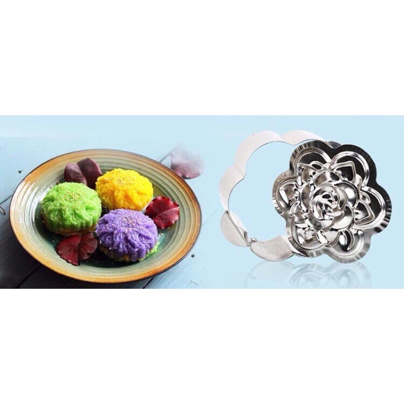 KHUÔN XÔI INOX HÌNH HOA