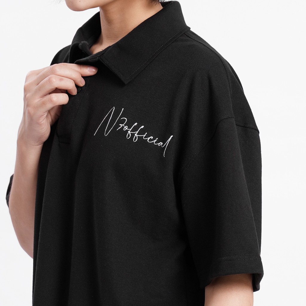 Áo thun POLO N7 CHỮ KÝ Unisex phông trơn Basic Tee nam nữ tay lỡ oversize form rộng Hàn Quốc | BigBuy360 - bigbuy360.vn