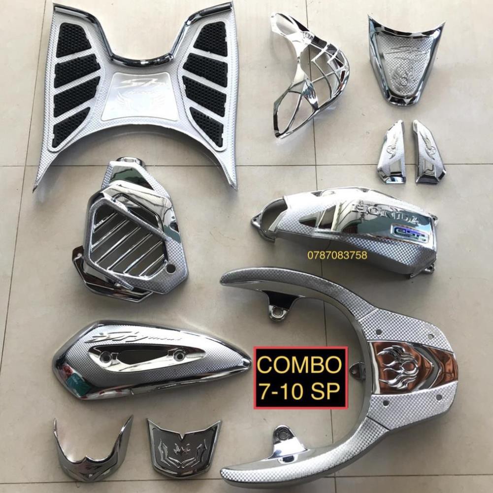 COMBO SH MODE 2013-2019 ỐP CHROME .Hàng loại 1