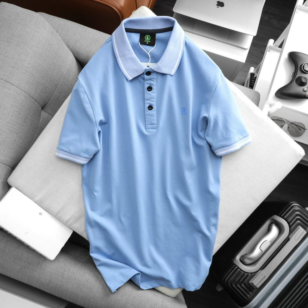 Áo polo nam cao cấp trung niên đẹp cổ bẻ dệt 2 màu sợi mẫu mới vải cá sấu cotton mịn thoáng mát JESBRAND BOGJ1 | BigBuy360 - bigbuy360.vn