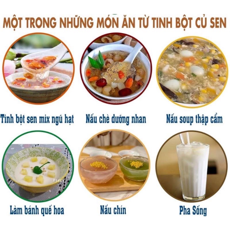 Tinh bột củ sen mix ngũ cốc giảm cân đẹp da 500g