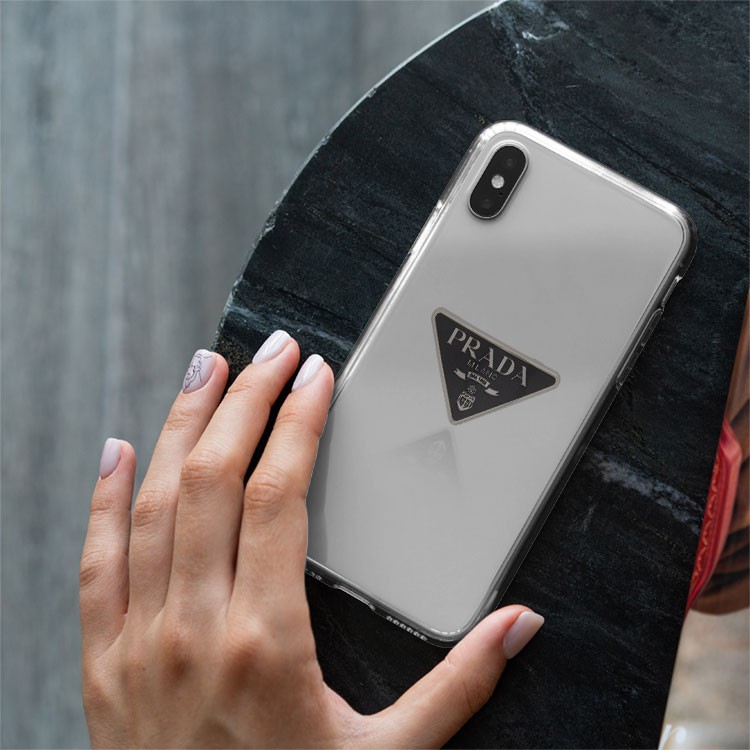 Ốp Lưng logo prada ốp điện thoại đơn giản in logo tinh tế dành cho Iphone 5 đến 12 promax BRD20210125