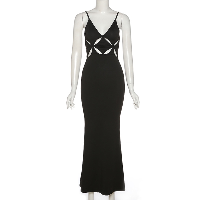 DUNEA Đầm hở lưng phong cách gợi cảm cho nữ