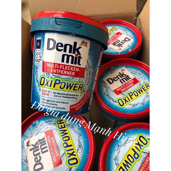 Bột tẩy vết bẩn dành cho quần áo màu Denkmit Oxi Power Multi Flecken Entferner 750g