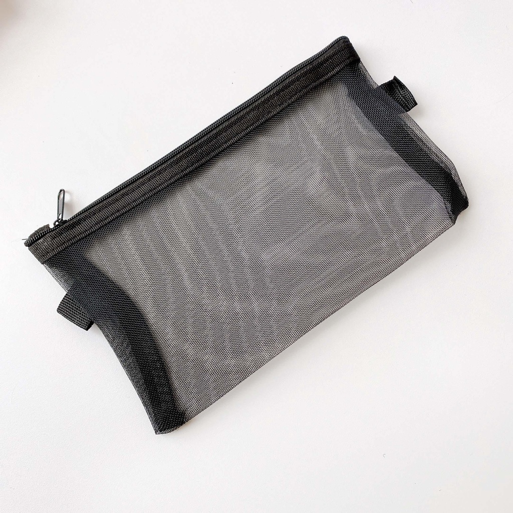 Túi Đựng Bút Lưới Trong Suốt Dễ Thương Xinh Xắn - Hidari