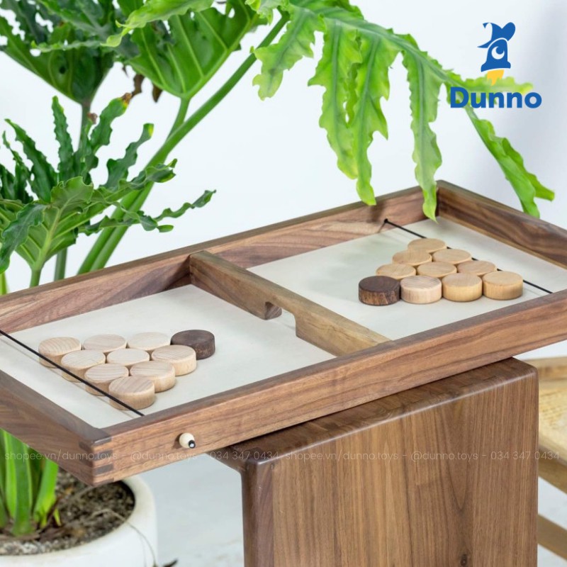 Đồ chơi gỗ Dân gian Pháp Cờ búng Board Game Dunno