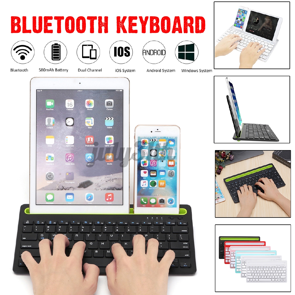 Bàn Phím Kép Bluetooth Không Dây Cho Ios Android Windows Tablet Phone