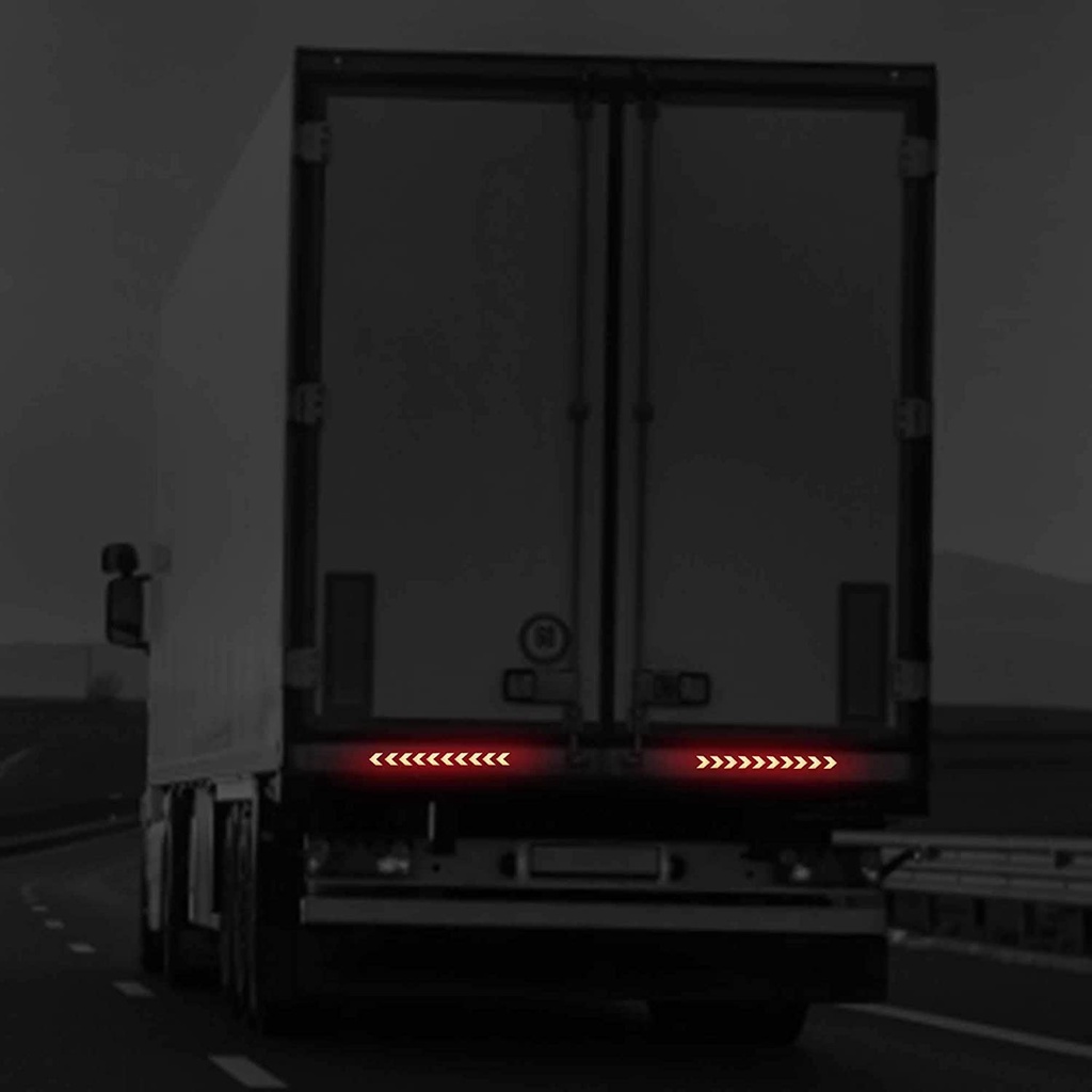 Bộ 20 Miếng Dán Phản Quang Cảnh Báo An Toàn Chống Thấm Nước Hình Mũi Tên Phản Quang Cho Xe Hơi/Xe Máy