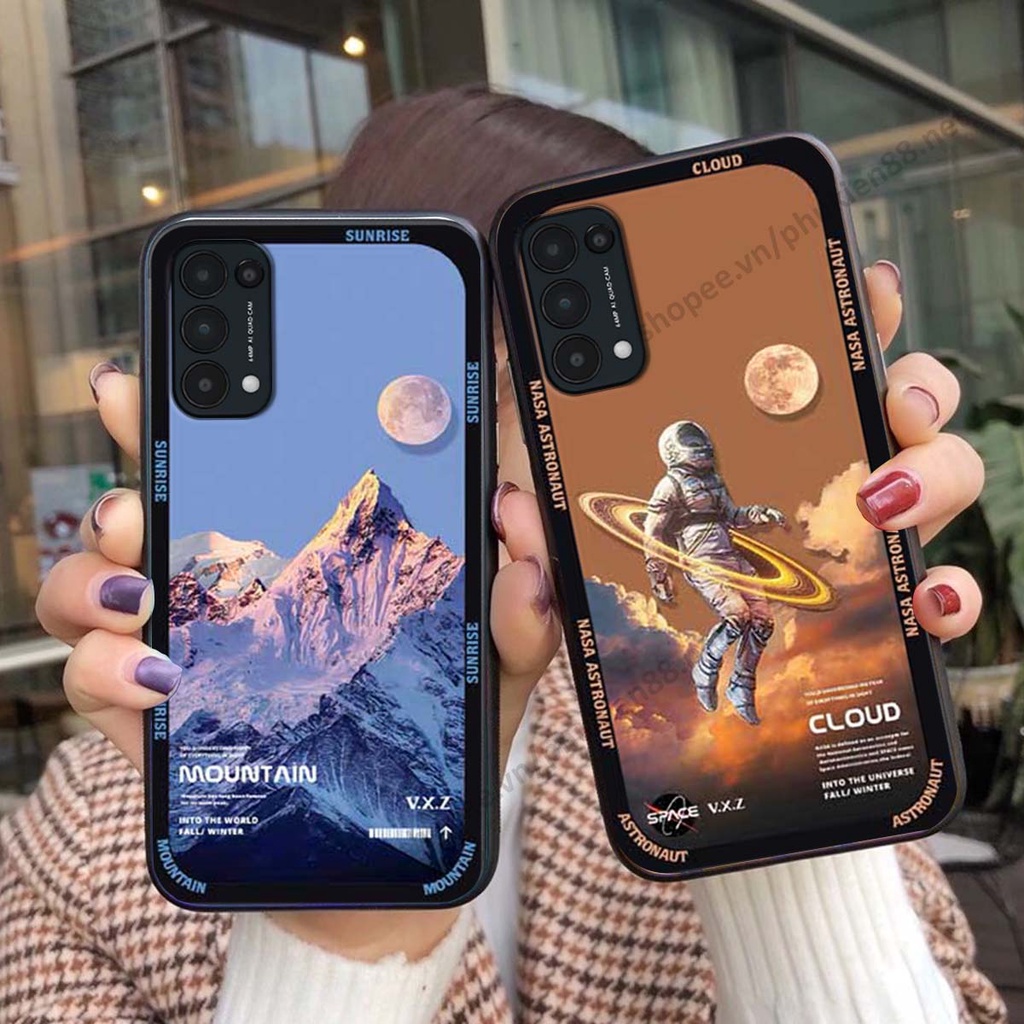 Ốp Oppo Reno5 4G / Reno5 5G / Reno 5 hình vũ trụ, mountain, cloud phong cách cá tính
