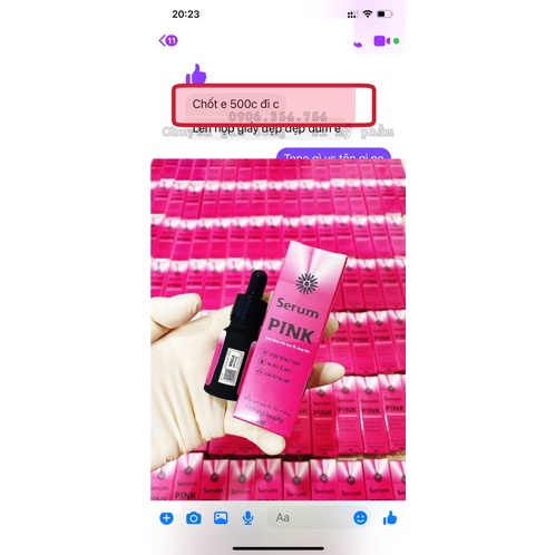 SERUM PINK- HỒNG NHŨ HOA&VÙNG KÍN