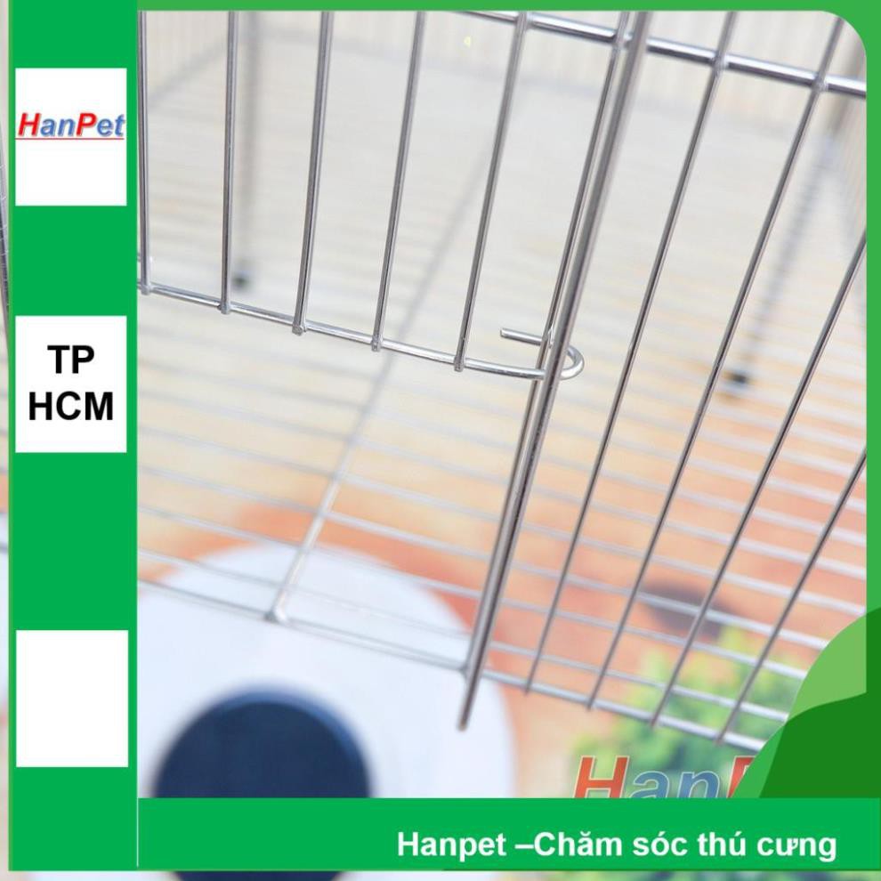 Hanpet.GV- Lồng tắm chim lớn dành cho chim Khướu, Họa my, Chào mào, Chòe- Lồng tắm lớn 100% inox không gỉ sét (Hanp