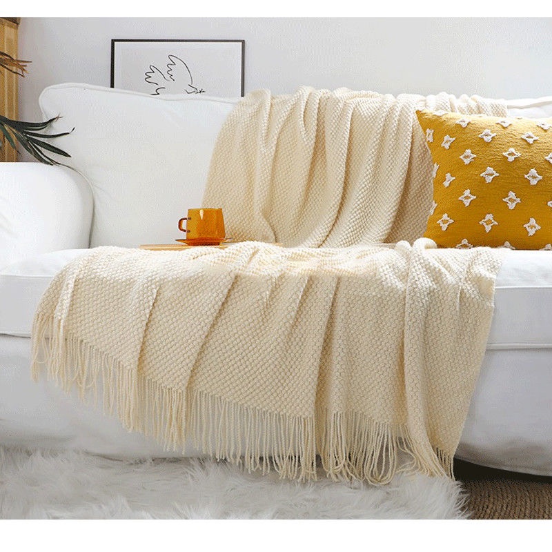 Chăn phủ ghế sofa màu đặc 1.3x1.7M Chăn mỏng Chăn hè