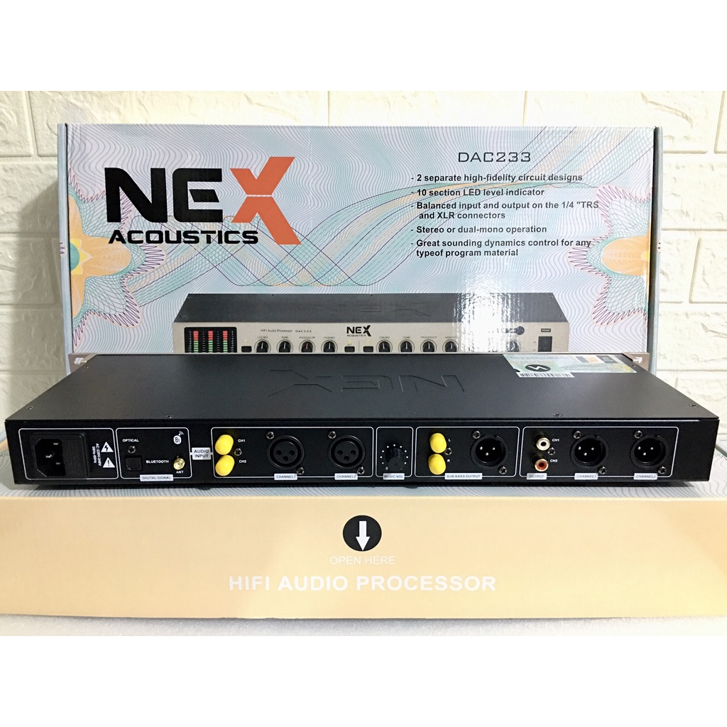 Nâng Tiếng DAC 233 THẾ HỆ 2022 CÓ BLUETOOTH,QUANG HỌC OPTICAL Tăng Uy Lực Bass Căng, Treb Sáng Cho Dàn Karaoke Nghe Nhạc