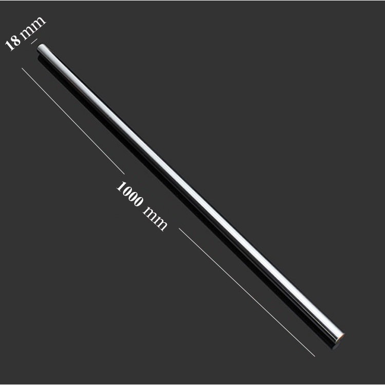 Tùy chọn - Ty trượt Inox tròn đặc đường kính phi 18mm dài 300 - 1000mm dùng làm thanh trượt tuyến tính máy CNC