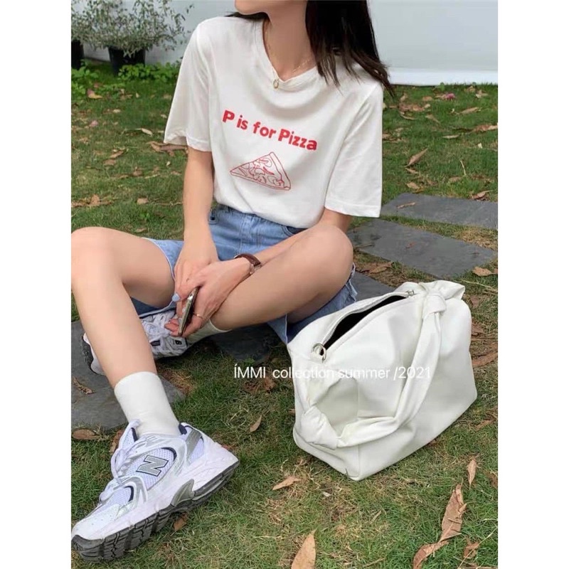 Áo vẽ miếng bánh Pizza TH6