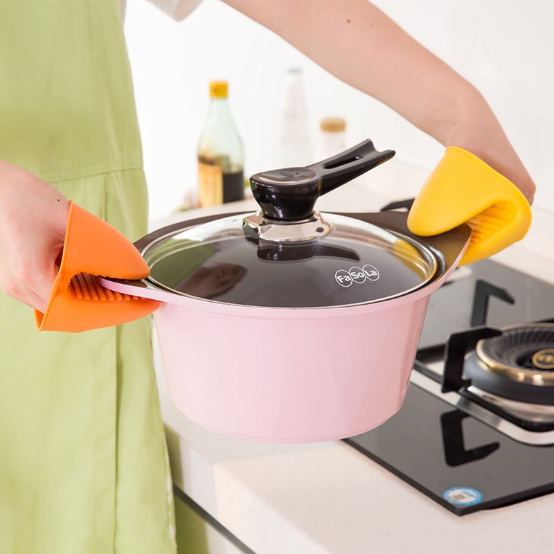 Set 2 Găng Tay Silicone Nhấc Nồi Chống Bỏng Tiện Dụng