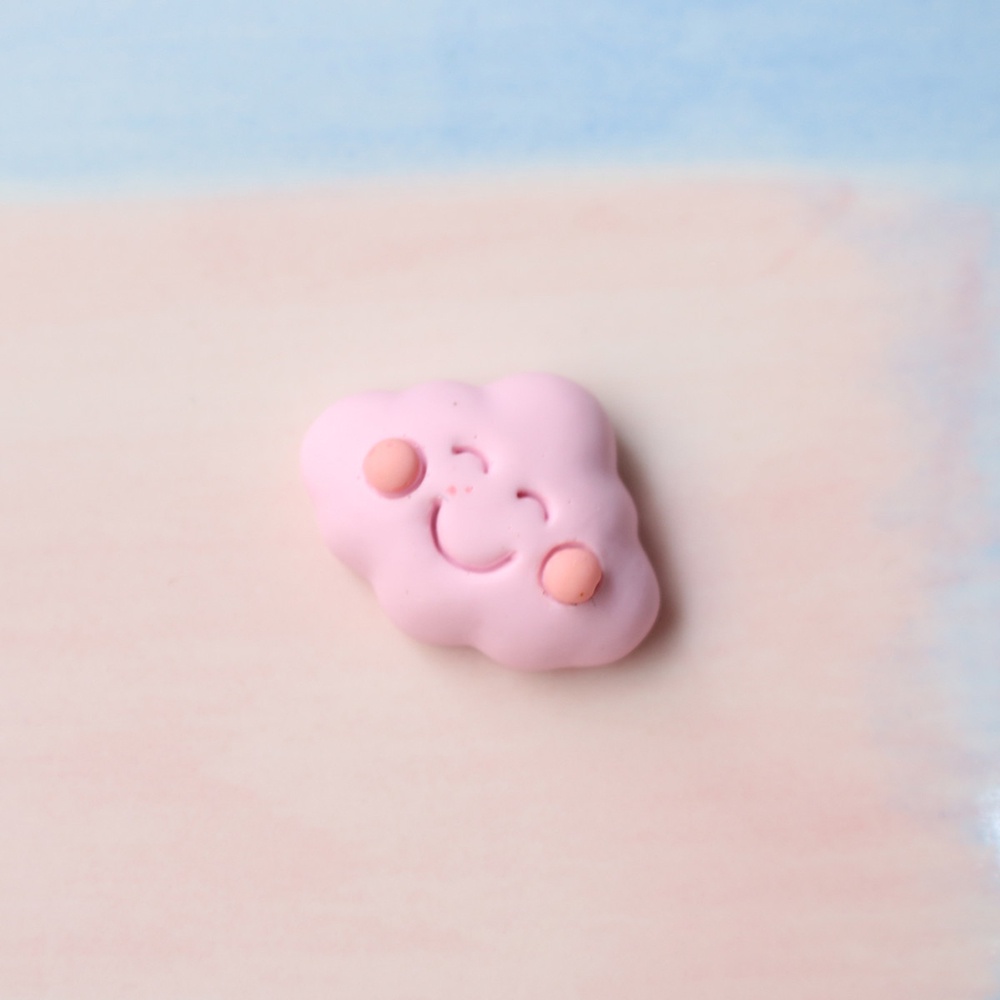 Set 2 Phụ Kiện Trang Trí Ốp Điện Thoại Hình Mặt Trăng / Cầu Vồng Bằng Nhựa Resin