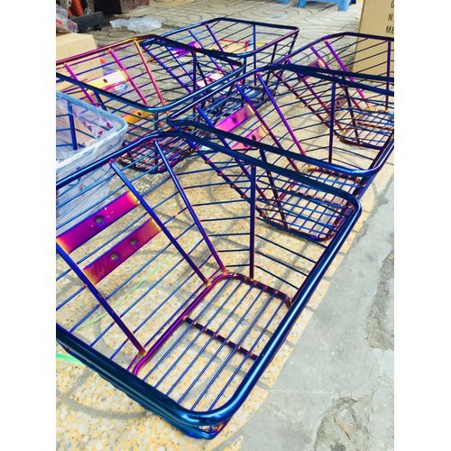 Rổ wave nhỏ inox xi xanh