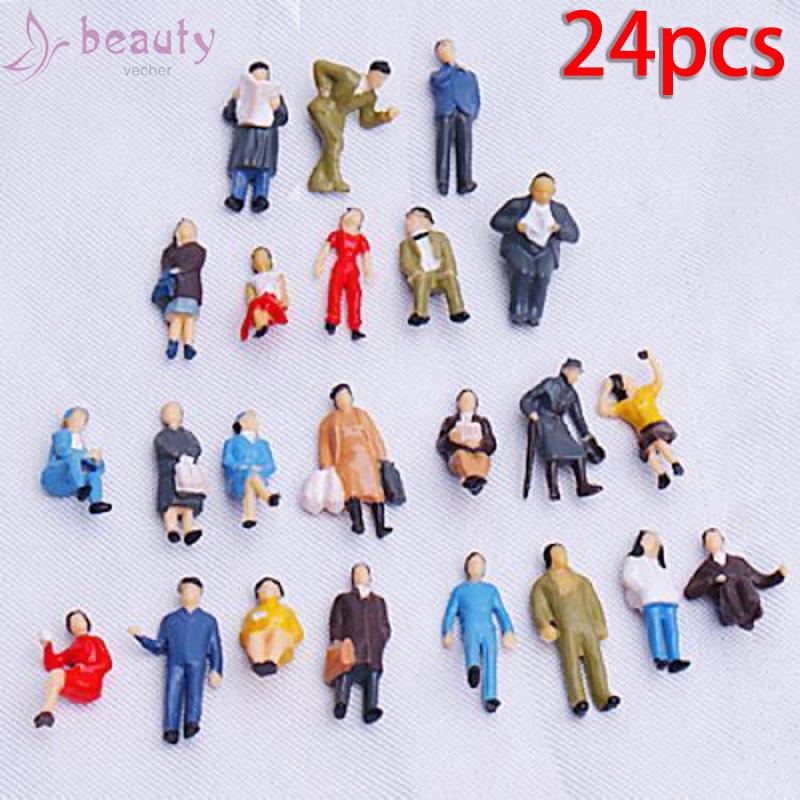 Set 24 Mô Hình Người Mini Trang Trí Tiểu Cảnh