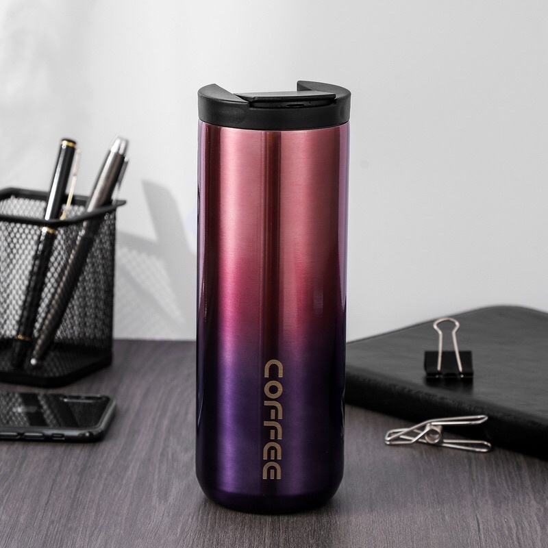 Bình Giữ Nhiệt Coffee Ly Giữ Nhiệt Cafe Thép Không Gỉ 400ml/500ml Bình Đựng Nước Giữ Nhiệt Inox304 | BigBuy360 - bigbuy360.vn