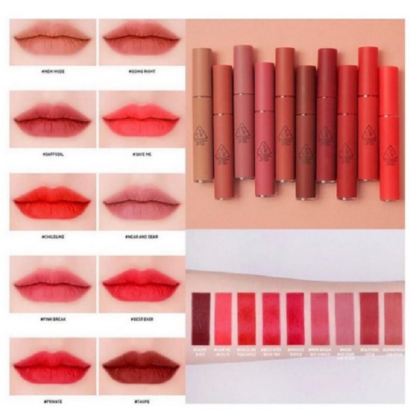 [ HOT - BẢNG MÀU MỚI ] SON 3CE VELVET LIP TINT CHÍNH HÃNG - VỀ THÊM 5 MÀU MỚI