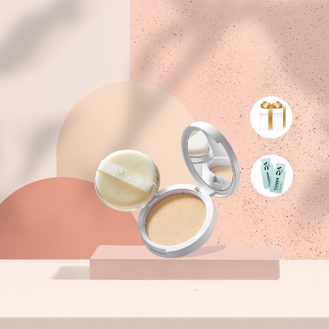 Phấn phủ M.O.I kiềm dầu kháng nước Baby Skin Powder - Tone tự nhiên - MOI Cosmetics Store