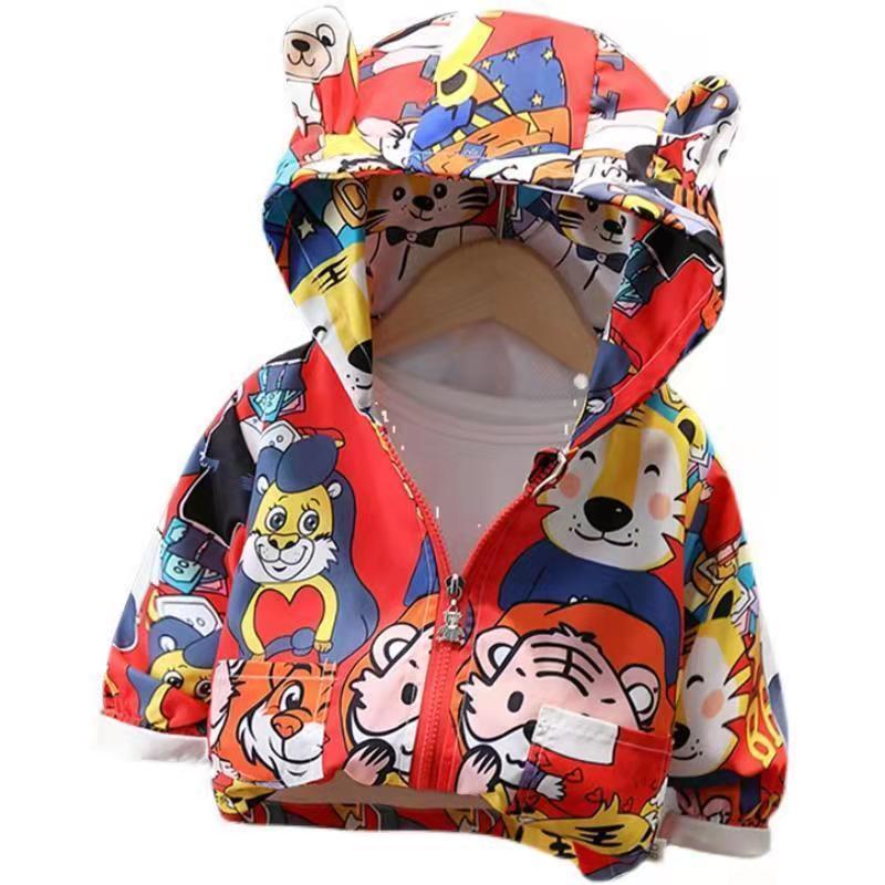 Áo Khoác Gió Có Mũ Trùm Thời Trang Xuân Thu 2022 Mới Cho Bé Trai