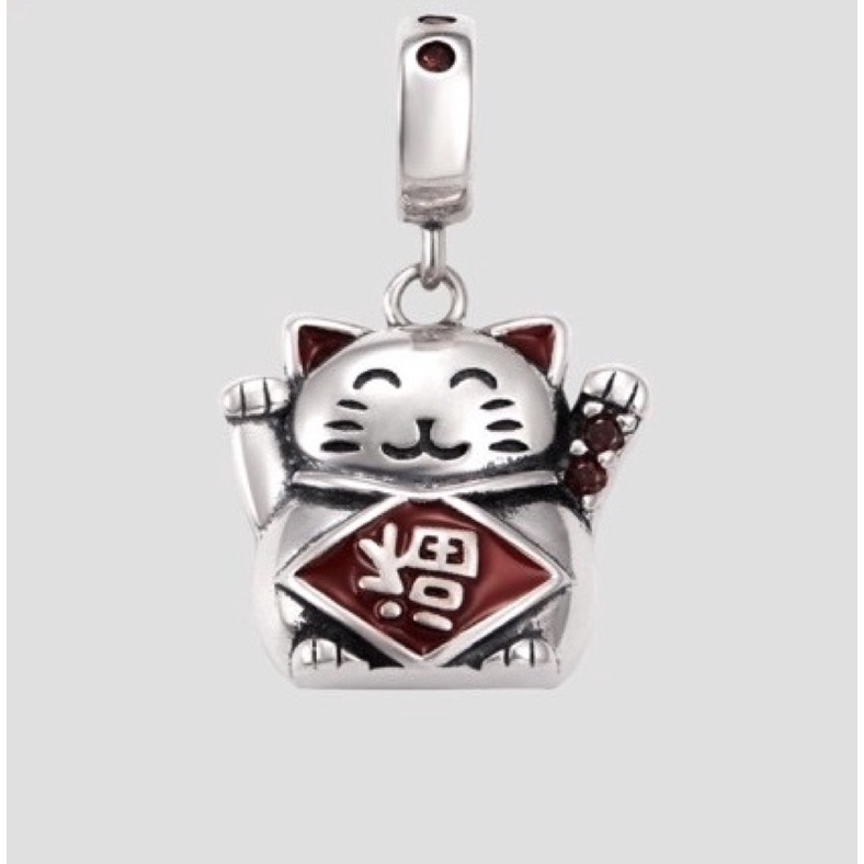 Charm bạc thái - Mèo thần tài s925 Cao Cấp