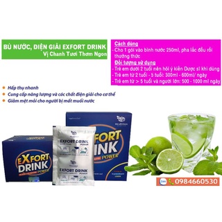 EXFORT-DRINK Bù nước và Điện giải vị chanh tươi