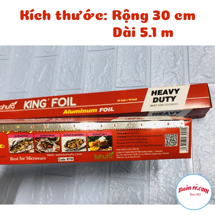 1 cuộn giấy nướng bạc KING FOIL Tahufa Tiện Dụng 00461