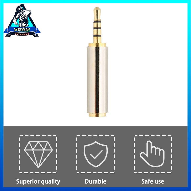 [Fitslim] Gold 2.5mm Male to 3.5mm Female Stereo Audio Headphone Jack Adapter Converter