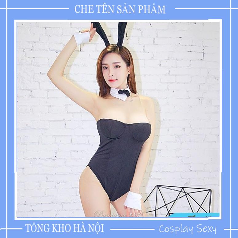 Bộ đồ ngủ nữ cosplay sexy Thỏ Bunny gợi cảm fullset gồm bộ body 1 mảnh kèm tai thỏ - Mã T1300 TKVN | BigBuy360 - bigbuy360.vn